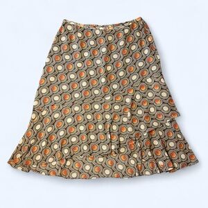 Y2K Green Polka Dot Ruffle Skirt by Josephine Chaus!